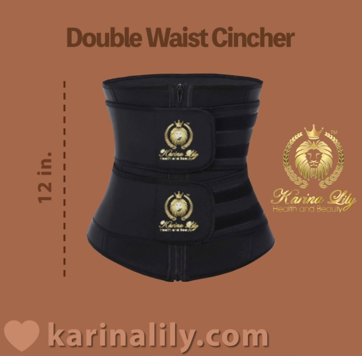 Indelible X Karinalily Double Waist Cincher with Zipper