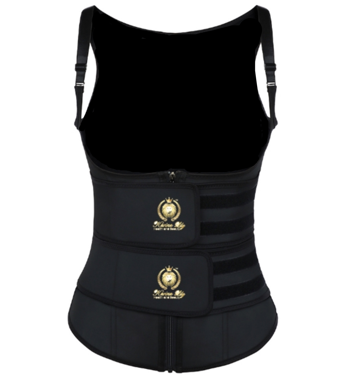 Corset Vest - Latex Waist Trainer - 3 Hooks - Black – Caliente Clothing