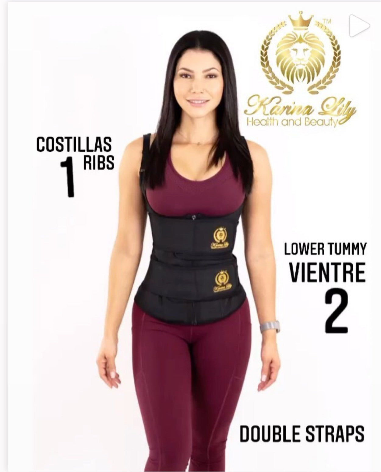 Indelible X Karinalily Double Waist Cincher with Zipper