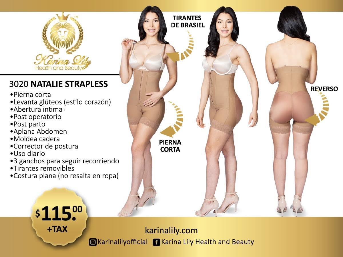 Natalie Strapless Faja Colombiana (Karinalily Collection)