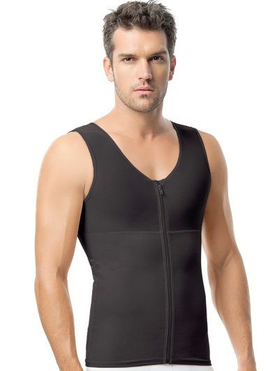 Men’s Vest with Zipper Compression Mens Faja Colombian