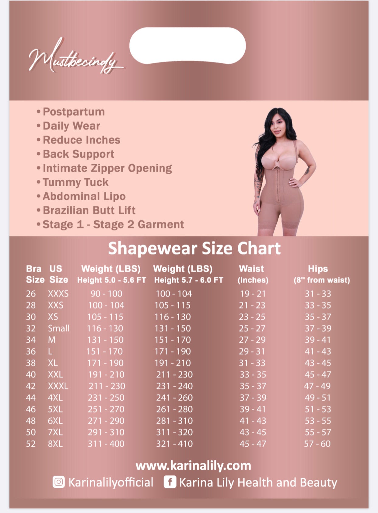 All Shapewears/Fajas – tagged Gabby – Karina Lily Health and Beauty