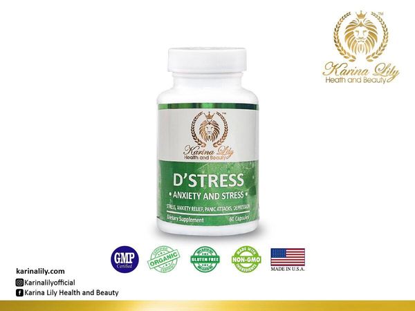 D' STRESS Anxiety and stress Pills – Karina Lily Health and Beauty