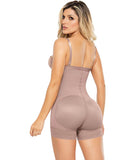 Cocoa Strapless short with side zipper